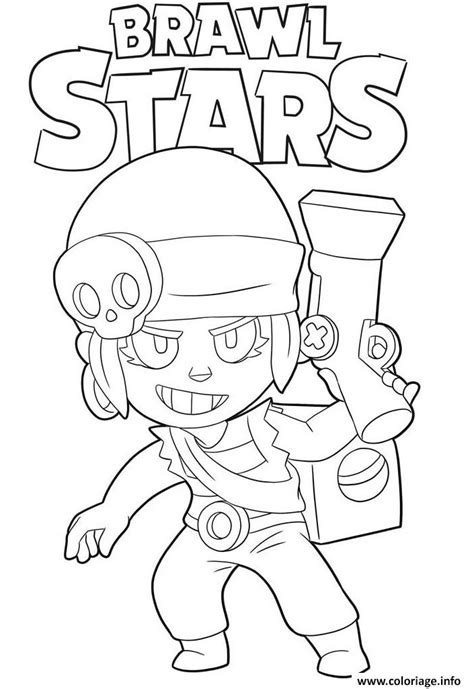 Coloriage Penny Brawl Stars Dessin Brawl Stars à imprimer