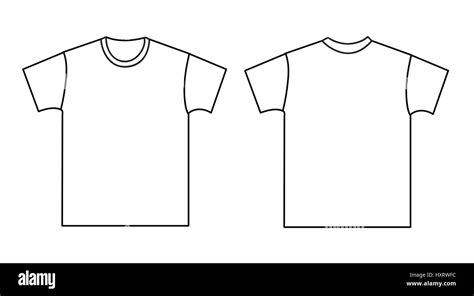 Blank T Shirt Outline Template