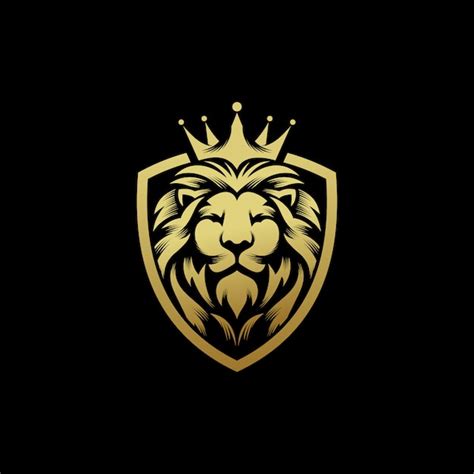 Premium Vector | Lion king logo design vector template