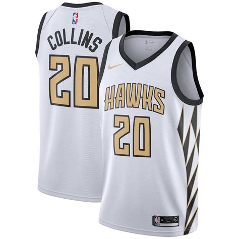 Nike John Collins Atlanta Hawks Youth White 2018/19 Swingman Jersey – City Edition