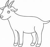 Printable Goat Coloring Page Sketch sketch template