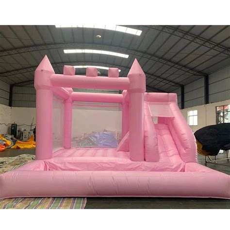 Inflatable pink Bounce House Bouncer castles Wedding Bouncy Castle ...