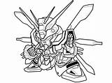 Sd Gundam Coloring Pages sketch template