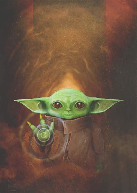Baby Yoda Happy Birthday Background
