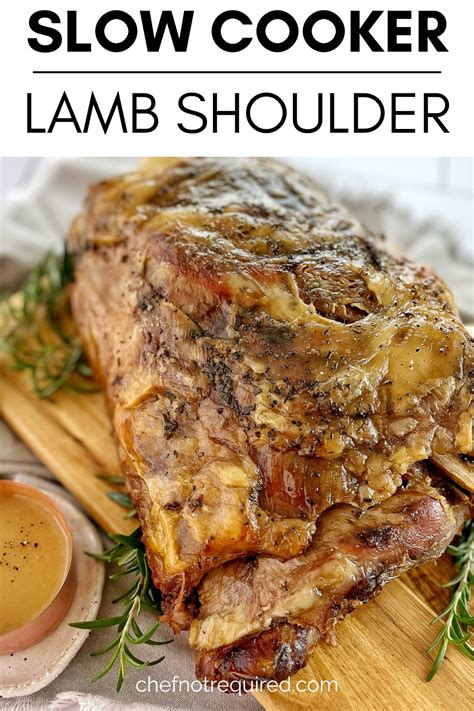 Slow Cooker Lamb Shoulder (with Gravy) · Chef Not Required...