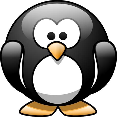 Cartoon Penguin clip art Free vector in Open office drawing svg ( .svg ) vector illustration ...