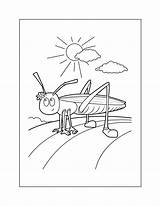 Cricket Coloring Pages – Printable FREE sketch template