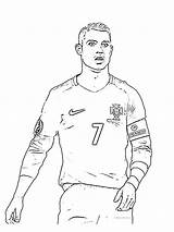 Cristiano Ronaldo coloring Pages sketch template