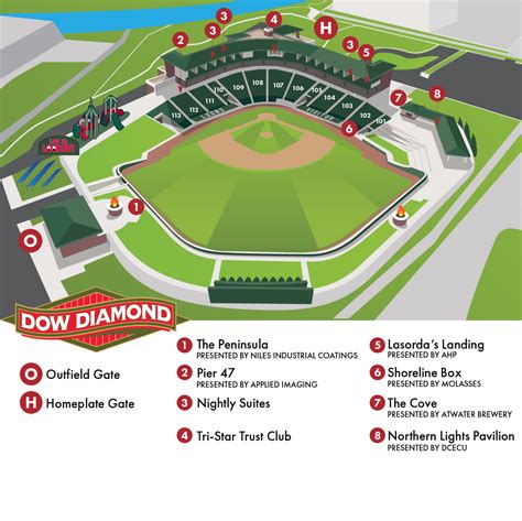 Dow Diamond seating chart | Loons