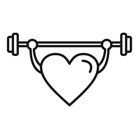 Healthy heart icon outline vector. Medical health 15158020 Vector Art ...