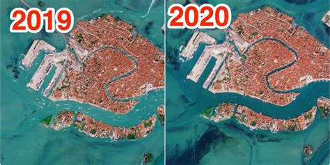 Satellite Images Show Clear Venice Canals During Coronavirus Lockdown ...