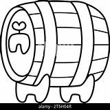 Funny keg coloring Page Illustration Stock Vector Image & Art  Alamy sketch template
