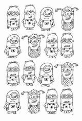 Minions coloring Pages For Kids  Coloring sketch template