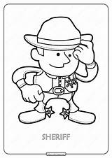 Sheriff Coloring Pages Printable sketch template