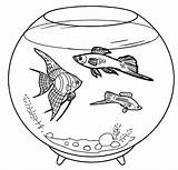 Printable Fish Tank Coloring Page  Free Pages For Kids sketch template