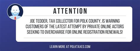 Polk County Tax Collector's Office Warns Customers of Overcharging by ...