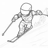 62  Free Printable Ski Coloring Pages Skiers Mountains sketch template