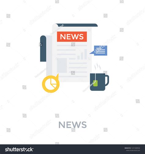 News Vector Illustration Stock Vector (Royalty Free) 1231500532 ...