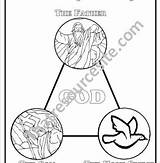 Holy Trinity Coloring Page At GetColoringscom  Free Printable sketch template
