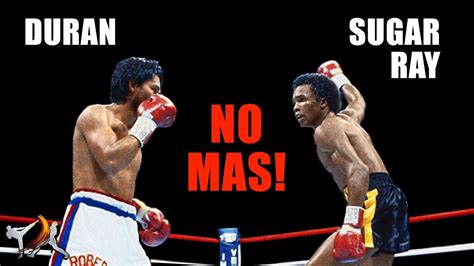 Sugar Ray Leonard vs Duran 2 - No Mas! Explained |Fight Breakdown| - YouTube