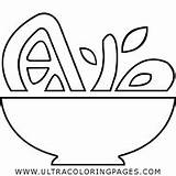 Salad Coloring Page  Ultra Pages sketch template