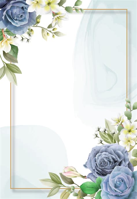 Elegant Royal Blue Roses Wedding Invitation Card 18876623, 41% OFF