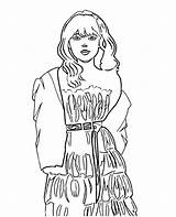 Taylor Swift coloring Pages  ColoringLib sketch template