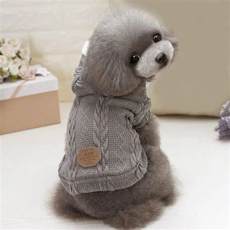 Dog Sweater Dog Cat Puppy Winter Warm Clothes Jacket Coat Apparel ...