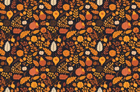 Retro Fall Pattern - Autumn Patterns Graphic by Hiago Moreira · Creative Fabrica