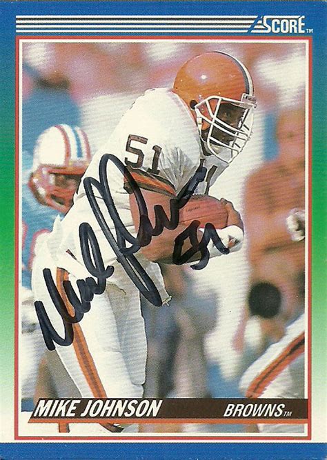 Johnson, Mike (LB) | The Football Autograph Encyclopedia