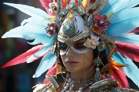 Premium Photo | Exotic carnival costume accessories showcased in a 00340 02