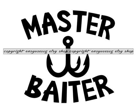 Master Baiter SVG Fishing Pole Fish Baiter Master Hook Father | Etsy