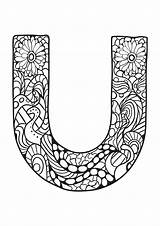 Letter U Alphabet Coloring Pages For Kids Abc sketch template