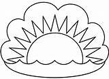 Sunset coloring page  ColouringPages sketch template