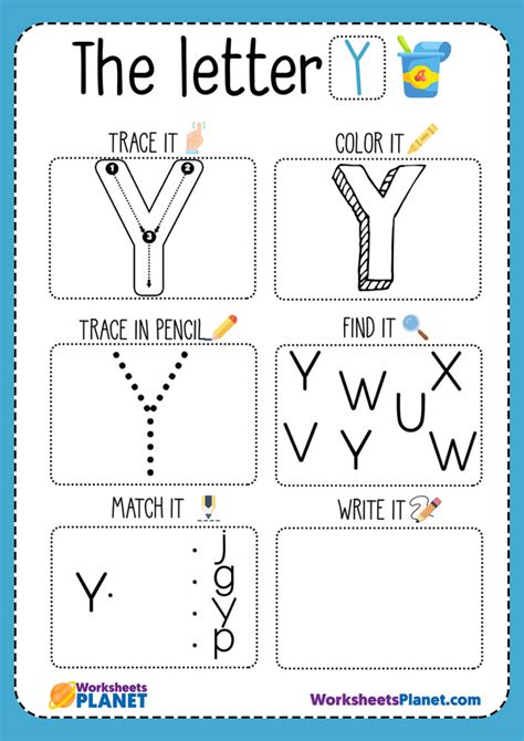 Letter Y Worksheet