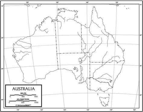 Австралия контурная карта рельеф - 80 фото
