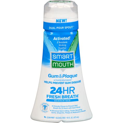 SmartMouth Gum & Plaque Clean Mint Activated Mouthwash™ 16 fl. oz ...