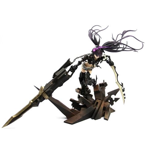 Anime Insane Black Rock Shooter IBRS Brinquedos PVC 28CM Huke Big Sword ...