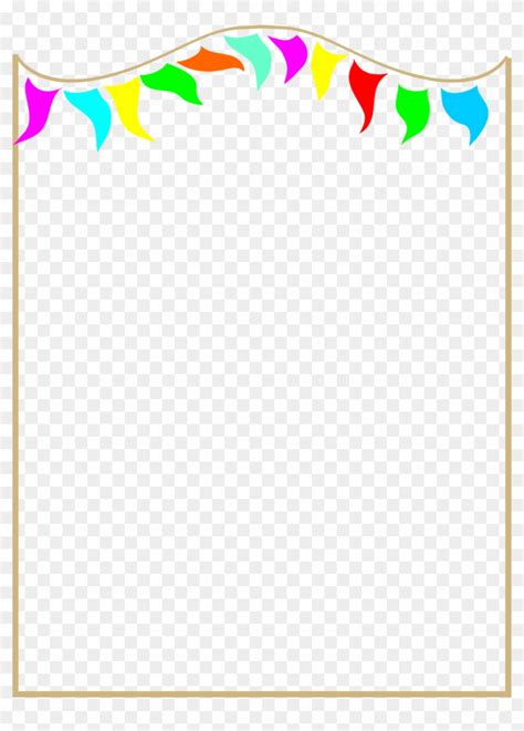 Illustration Of A Blank Frame Border With Colorful - Colorful Frame Border Design - Free ...