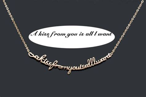 Word Necklace-custom Silver Word Necklace-personalized Words - Etsy