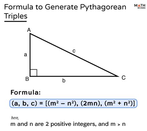 Pythagorean Triples - Definition, List, Formula, & Examples