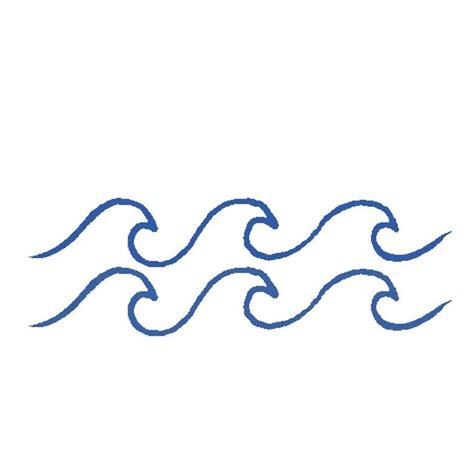 "drawing blue waves" by soleneabq | Redbubble | Wave drawing, Simple ...