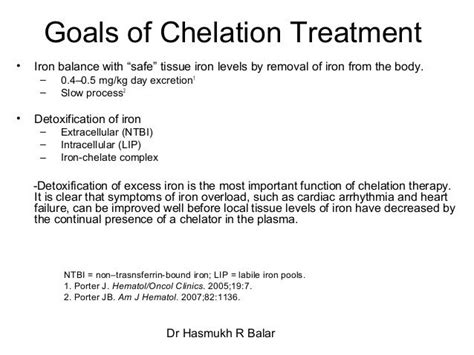 Iron chelation in Beta thalassemia