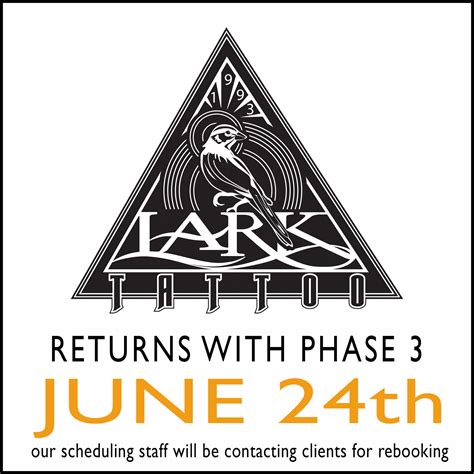 Lark Tattoo returns with phase 3 on June 24th, 2020