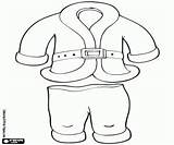 Coat And trousers Of Santa Claus coloring Page Printable Game sketch template