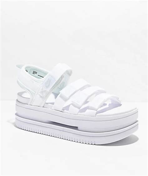 Nike Icon Classic White Platform Sandals