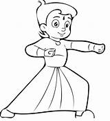 Chhota Bheem Trainning Coloring Page  Free Printable Pages sketch template