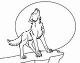 Howling Wolf Coloring Page  Free Printable Pages For Kids sketch template