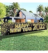 Amazon.com: XtraLarge Happy New Year Banner - 72x44 Inch Colorful Happy ...