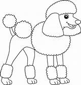 Poodle Dog Isolated Coloring Page For Kids 8944219 Vector Art At Vecteezy sketch template